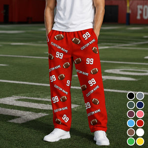 Sports Pattern Baseball Volleyball Basketball - Personalized Sweatpants