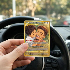 Best Team Ever Trading Card - Personalized Car Visor Clip