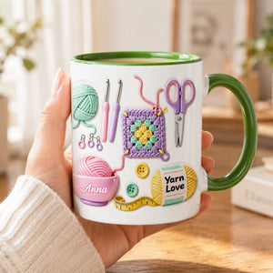 Crochet Queen Personalized Coffee Mug