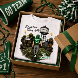 Custom Town Name & Zip Code - Personalized Shirt - Game Day Shirt for Football Mom, Football Mama