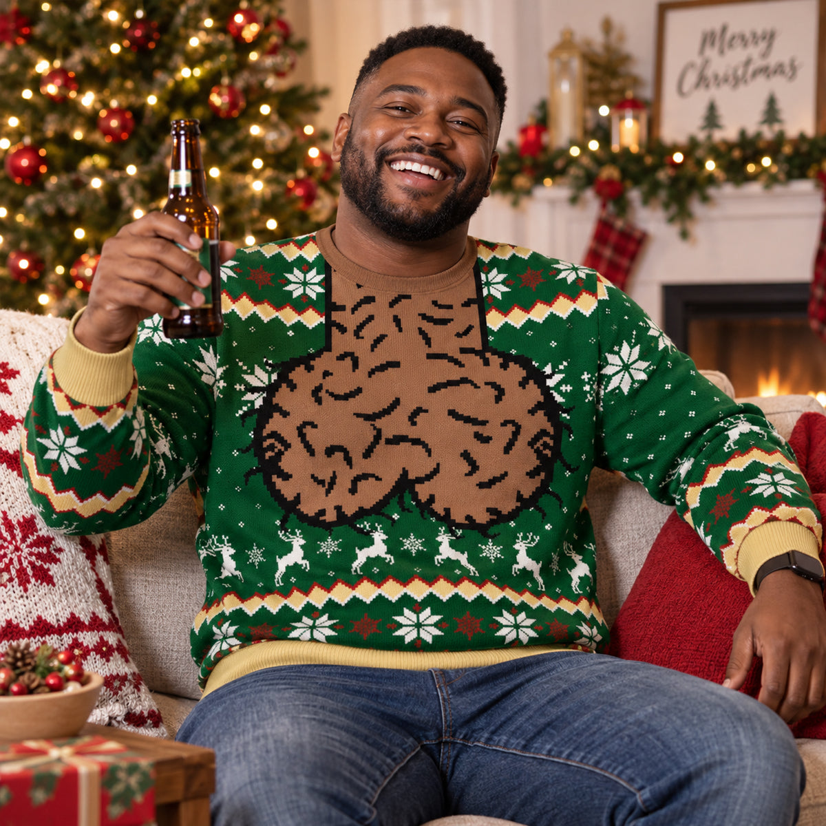 Christmas Has Officially Gone Too Far - Personalized All-Over-Print Sweatshirt