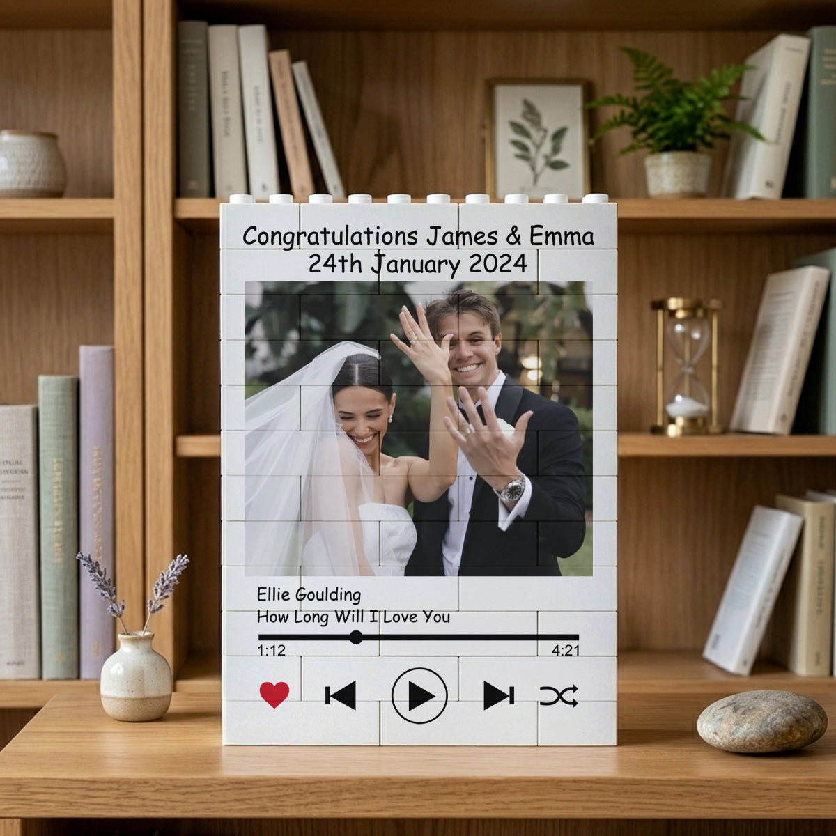 The Song That Tells Our Story - Personalized Building Brick Puzzle