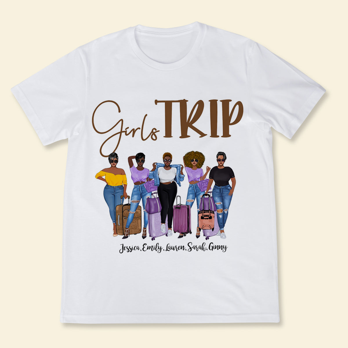 Girls Trip Queen Squad Custom Apparel Gift For Sister Bestie