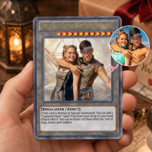 Custom Photo Wedding Gift Personalized Couple Card, Custom Photo Trading Card
