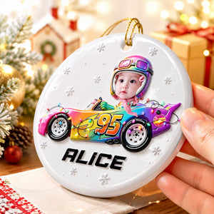 Custom Funny Driving Home For Christmas - Real 3D Ceramic Ornament