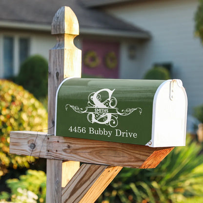 Family Name Monogram - Personalized Mailbox Cover