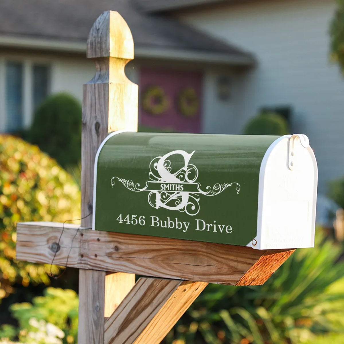 Family Name Monogram - Personalized Mailbox Cover