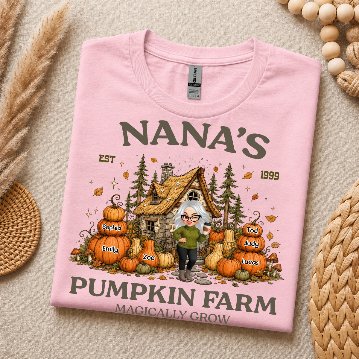 Nana's Pumpkin Farm Shirt, Fall Season Shirt, Cozy Fall Sweatshirt, Pumpkin Farm Tee, Spooky Season Gift
