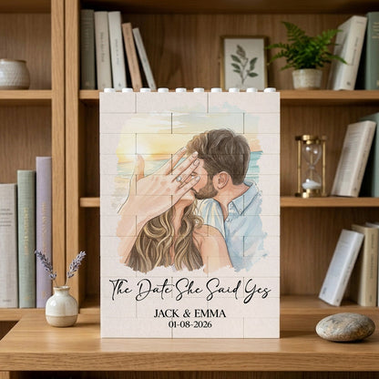 Watercolor Couple Family Portrait - Personalized Shaped Building Brick Blocks - Wedding Gifts banner3_ae154609-2e4e-4d71-8d62-5f1c7ac1a67a.jpg