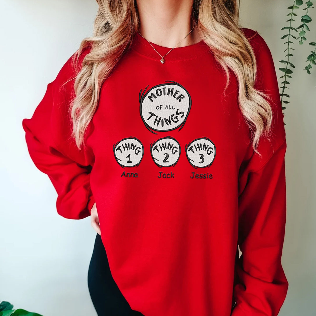 Mother Of All Things Personalized Embroidered Shirt