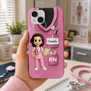 Personalized Custom Phone Case - Birthday, Nurse's Day Gift For Nurse - Nurse Life