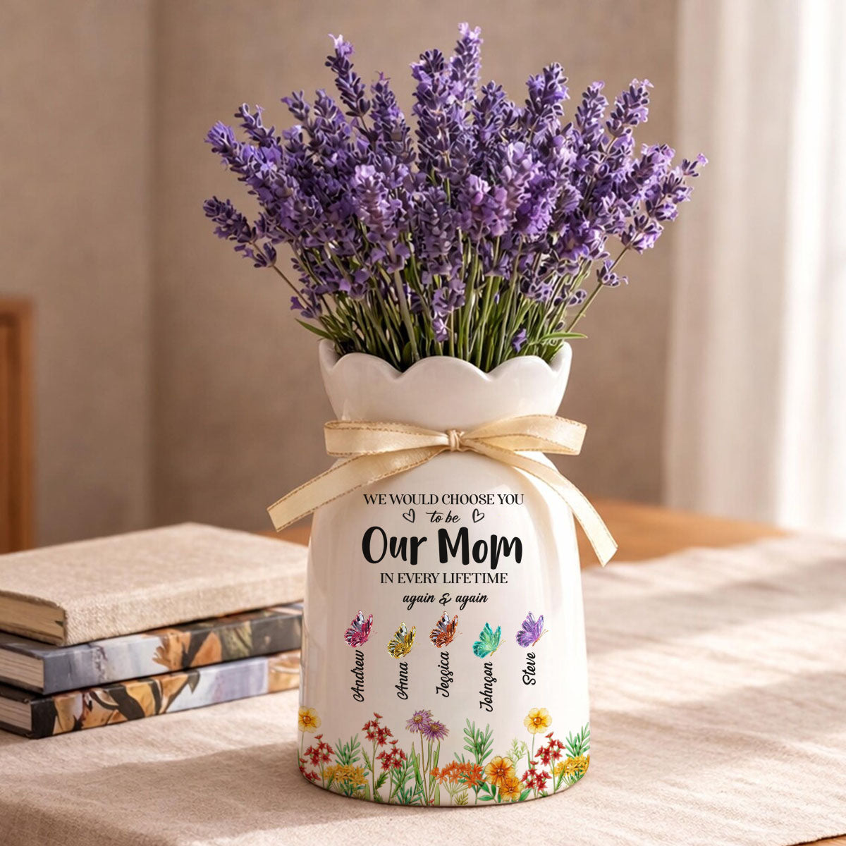 A Heart Full Of Love - Personalized Flower Vase