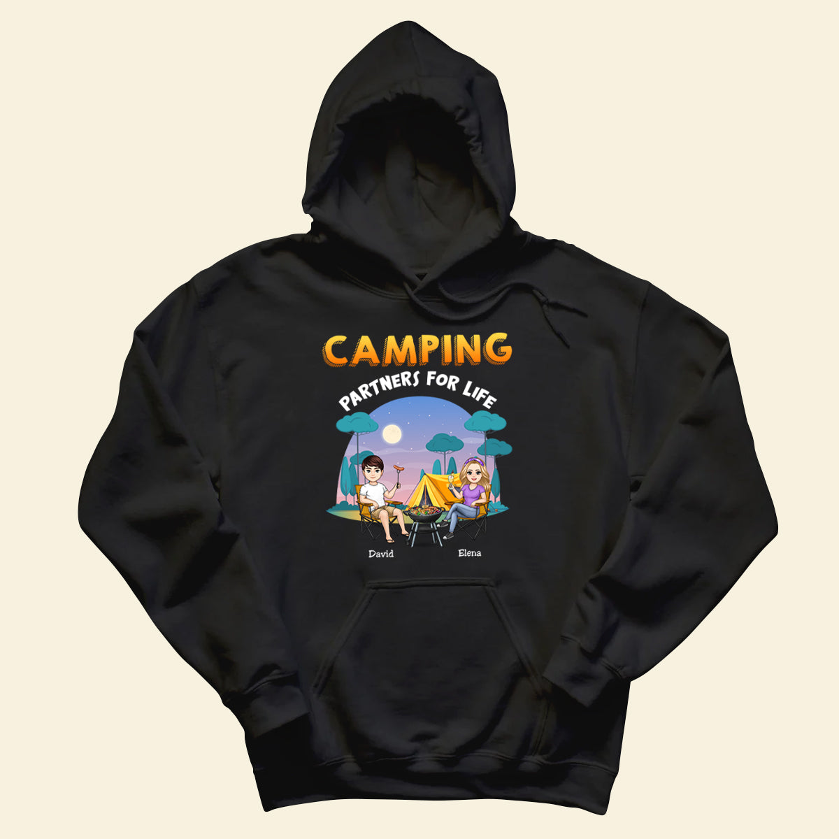 Camping Partner For Life - Personalized Appaprel - Gift For Couple, Camping, Summer Vacation