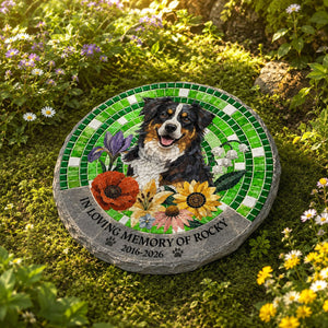 Rainbow Bridge Memorial Garden Stone – Custom Pet Memorial
