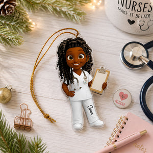 To My Favorite Nurse, Personalized Acrylic Ornament, Gift For Nurses
