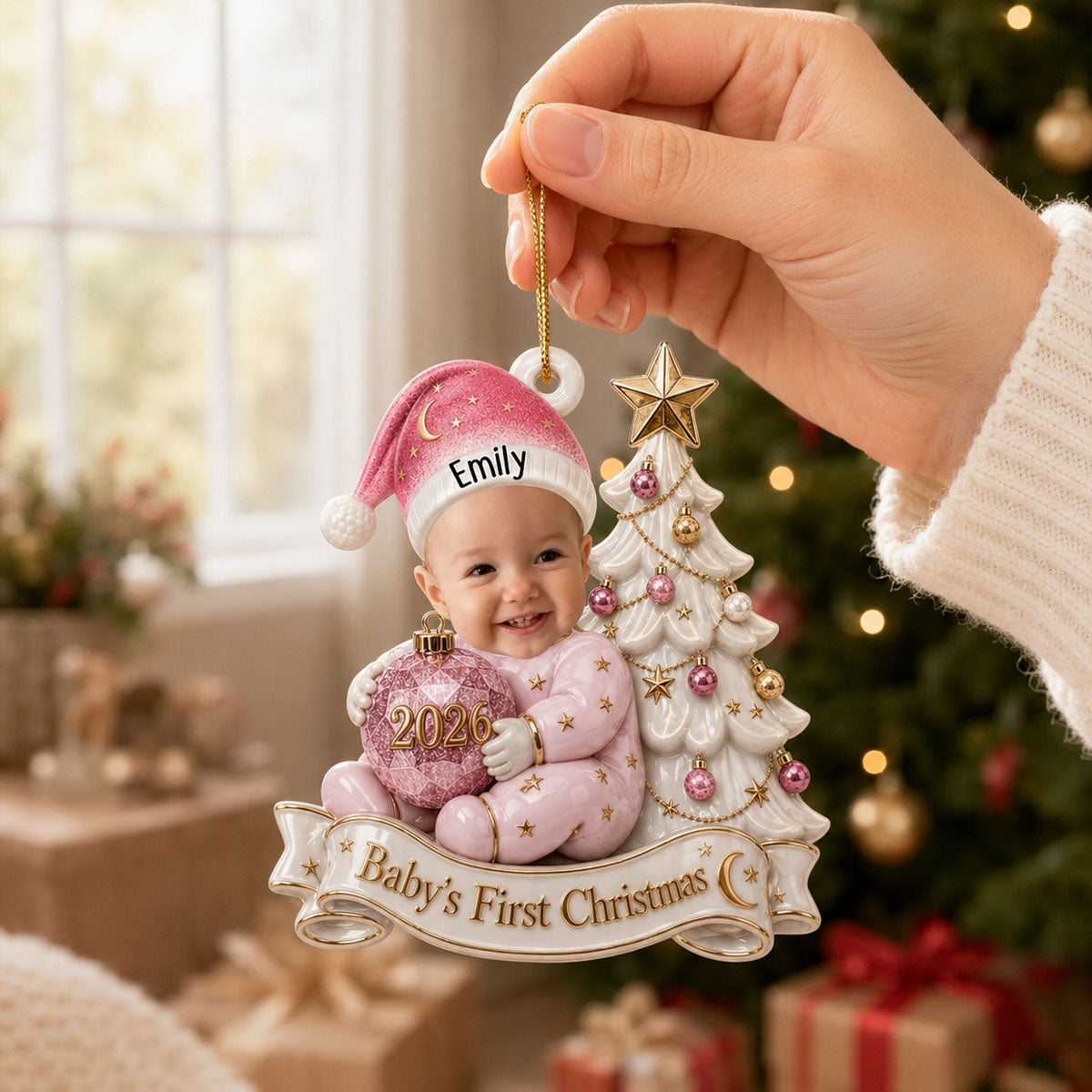 Baby First Year - Real 3D Raised Ornament