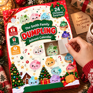 Dumpling Advent Calendar 2026 - 24 Day Spirits Countdown, Acrylic Charms Blind Box - Gift For Family