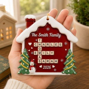 Forever Linked Together Crossword Puzzle Art - Real 3D Raised Ornament