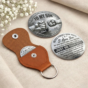To My Son I Believe In You - Personalized Custom Pocket Hug
