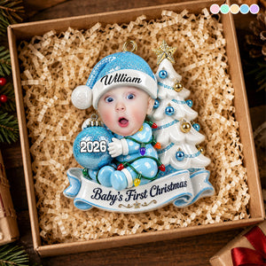 New Parents - Little Hands Big Love Christmas - Family Ornament - Real 3D Raised Ornament