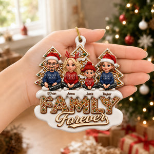 Personalized Christmas Birthday Gifts  - Linked By Love - Real 3D Raised Ornament