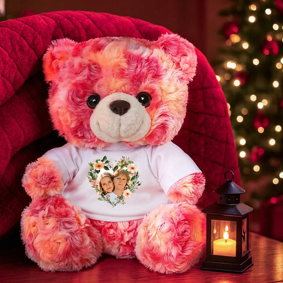 Love You Longer Custom Photo - Personalized Teddy Bear