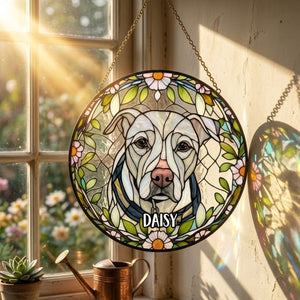 Forever In My Heart, Dear Friend - Memorial Stained Glass Window Hanging Suncatcher