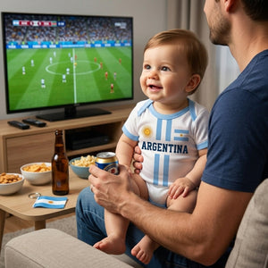 World Cup's Baby Jersey Bodysuit - Personalized Baby Shower, Gender Reveal Gifts For New Moms, New Dads, Football Lovers