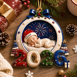 Wrapped In Christmas Love 2026 - Real 3D Raised Ornament