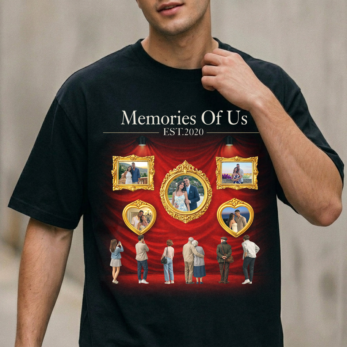 Story of Us Museum of Love Tee Personalized Anniversary Museum of Memories Shirt For Couple