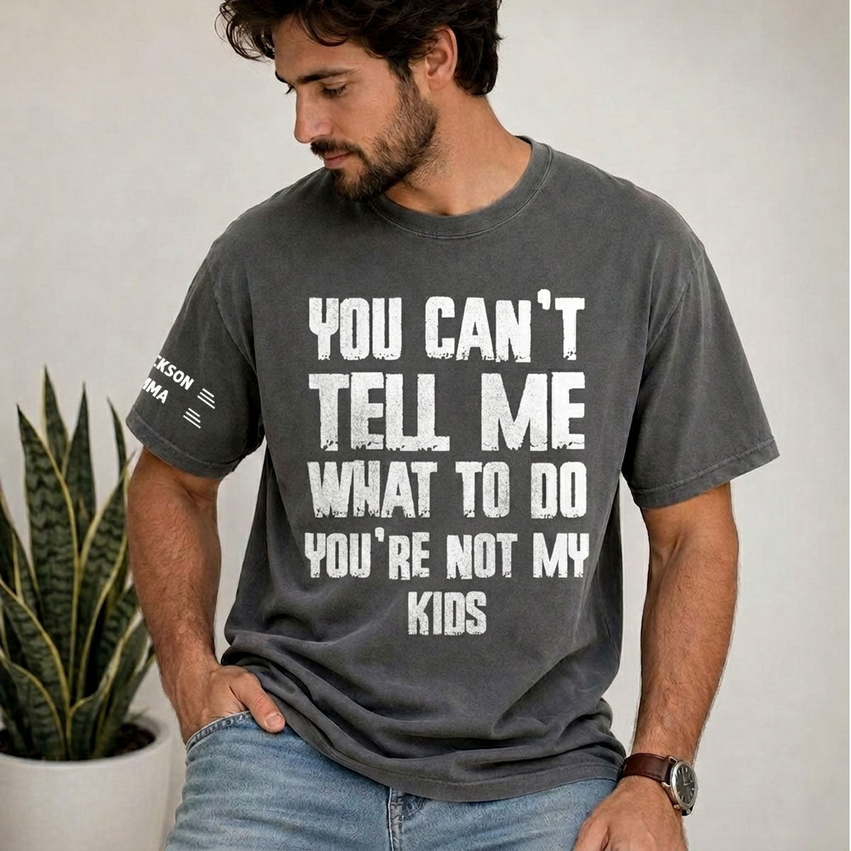 You Can Not Tell Me What To Do - Personalized Custom Shirt With Design On Sleeve