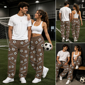 Sports Pattern Baseball Volleyball Basketball - Personalized Sweatpants