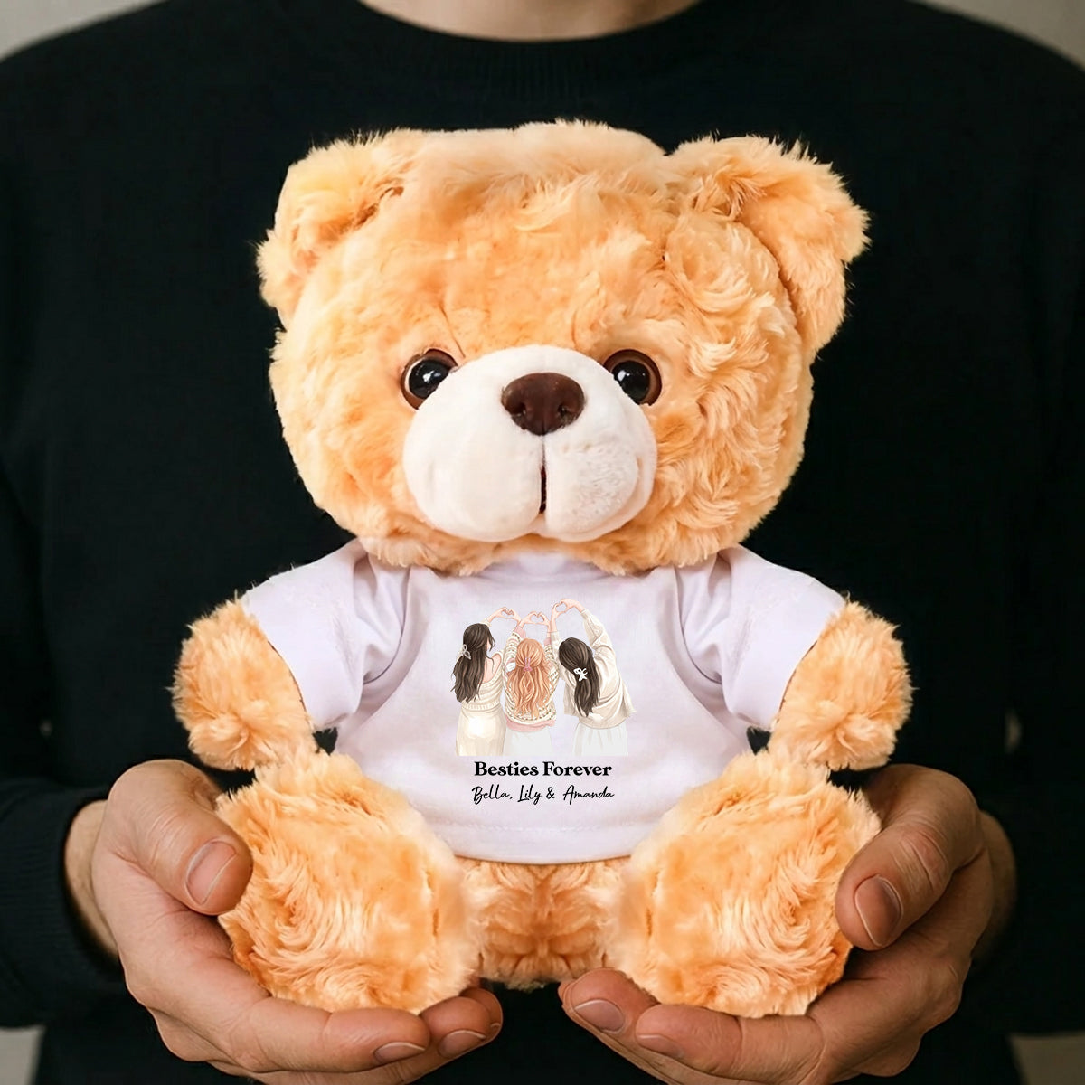 Friends Forever Teddy Bear - Birthday Personalized Teddy Bear