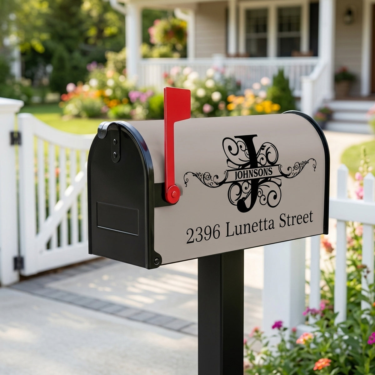 Family Name Monogram - Personalized Mailbox Cover