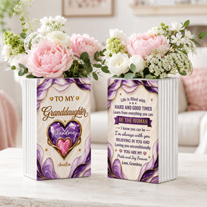 Learn From Everything You Can - Personalized Ceramic Book Vase