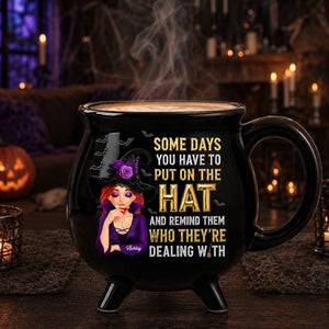 Sassy Witch – Personalized Halloween Cauldron Mug - Halloween Decoration