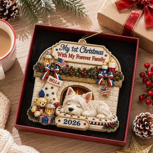 Loved By My Forever Family - Holiday Ornament - Real 3D Raised Ornament