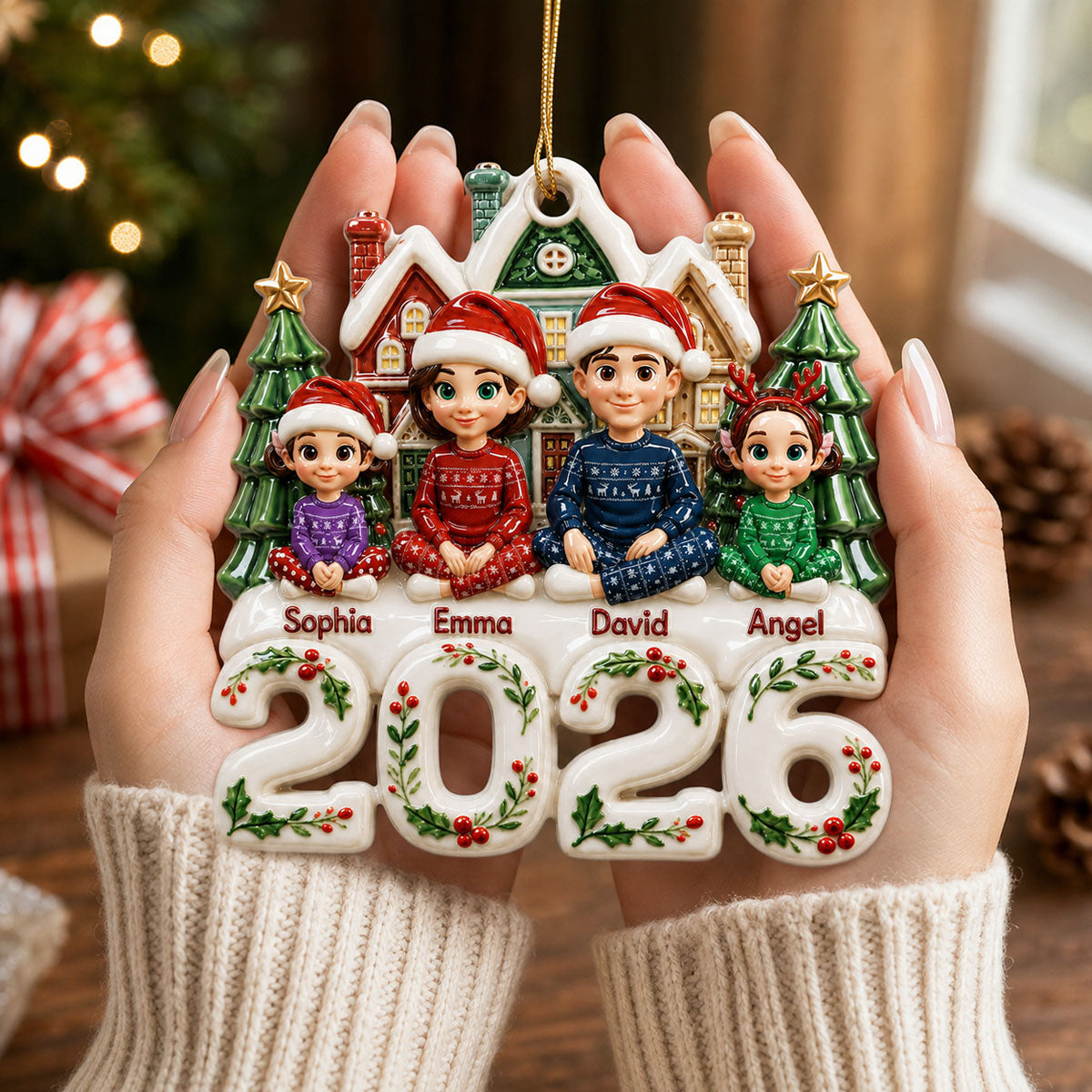 Little Moments Big Memories Family Christmas - Proud Family Ornament - Real 3D Raised Ornament