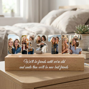Custom Friendship Photo Collage - Personalized Photo LED Night Light