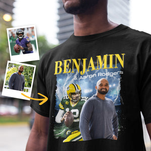 Custom Photo With Your Idol Shirt - Personalized Gift For Football Lovers