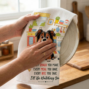 Dog Lover Custom Kitchen Towel - Personalized Birthday Gifts For Dog Cat Lovers, Dog Dad And Mom, Cat Owners