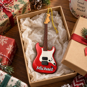 Custom Name, Guitar Type Christmas Gift For Guitarist, Guitar Lovers - Personalized Ornament