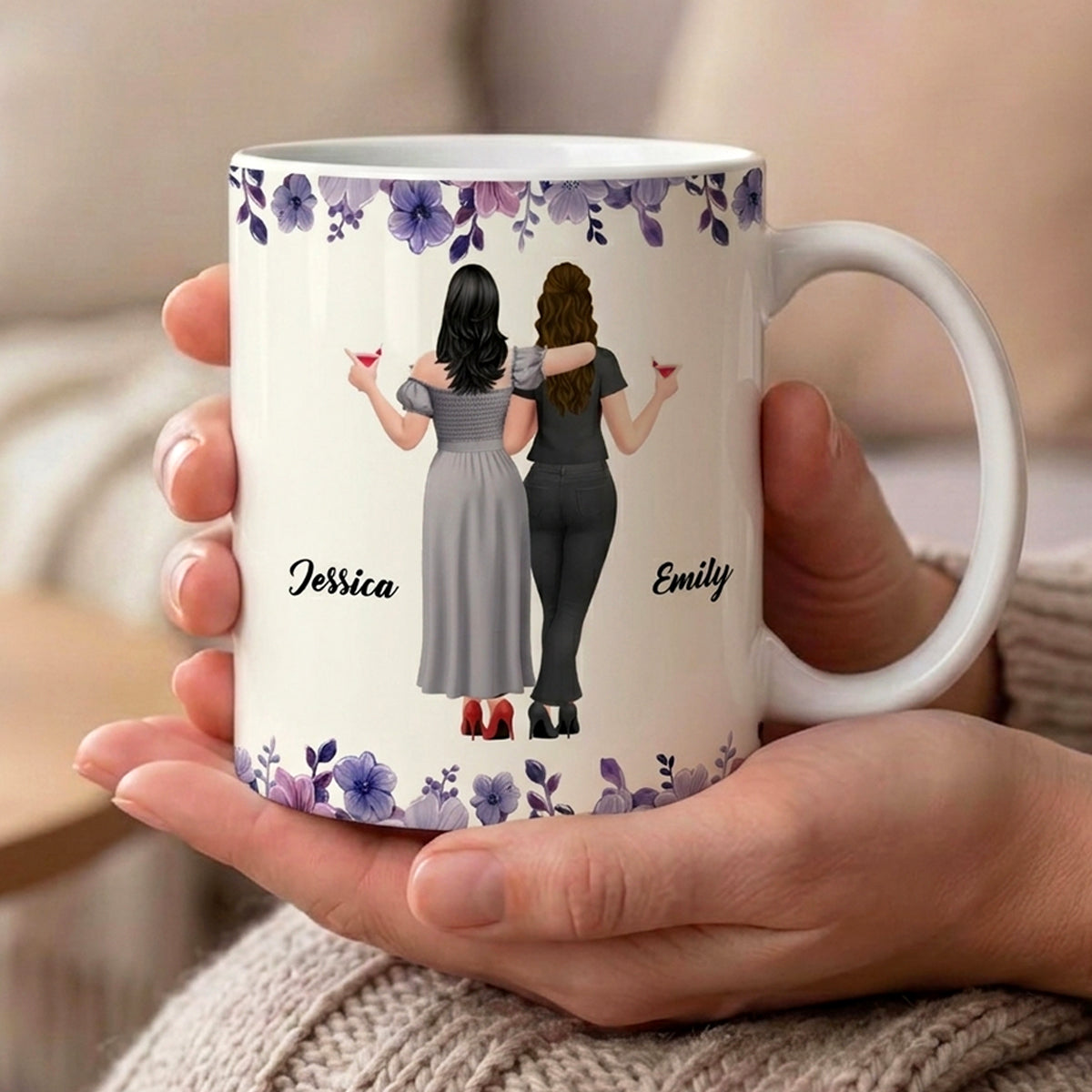 To My Bestie Thank You For Making Me Laugh - Personalized Mug - Gift For Bestie
