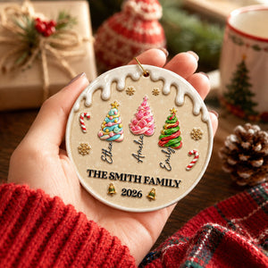 Christmas Tree Candy 2026 - Real 3D Raised Ornament