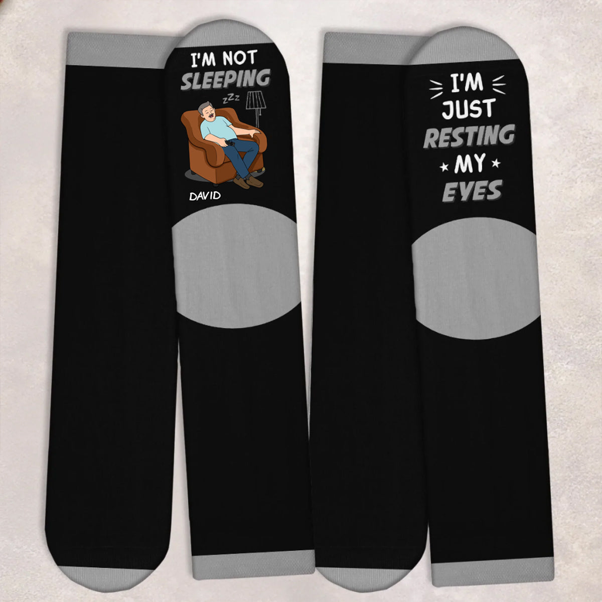 Professional Eye Rester - Custom Crew Socks - Personalized Father's Day Gifts For Dad, Grandpa