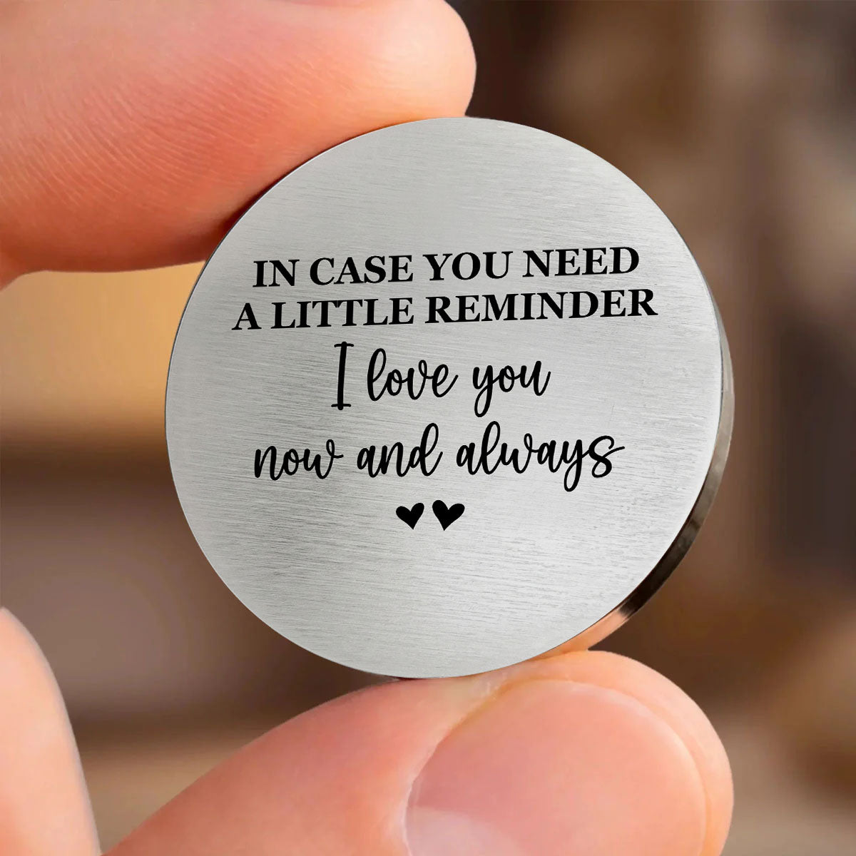 Love You Now And Always - Personalized Custom Pocket Hug