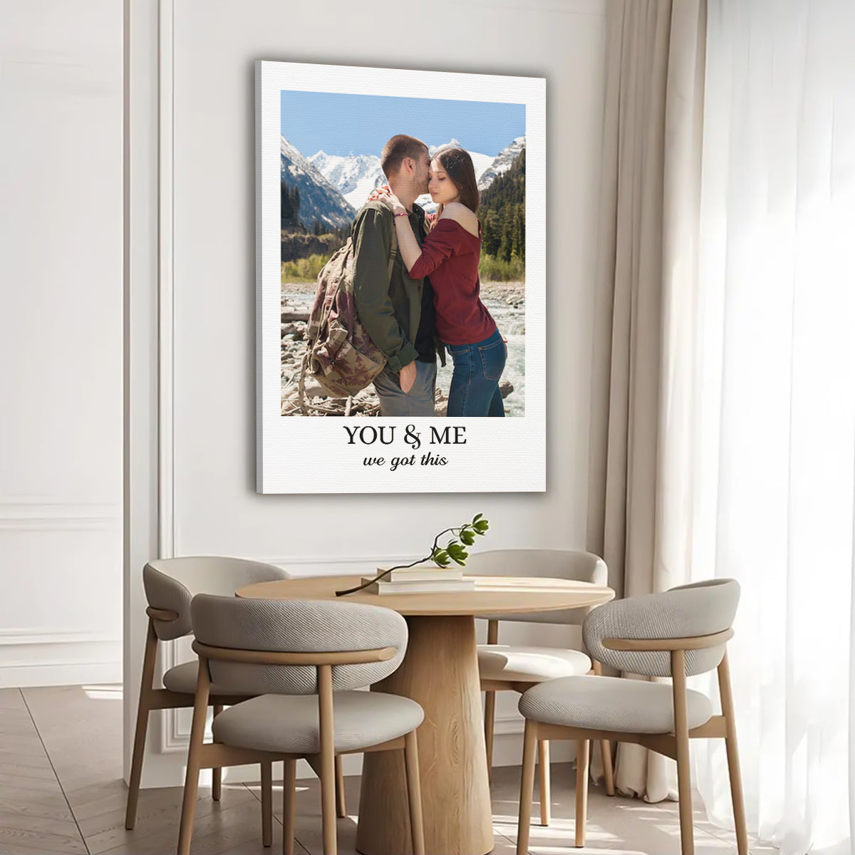 Custom Photo Vertical Poster - Personalized Anniversary Wedding Gifts For Husband And Wife, Him And Her
