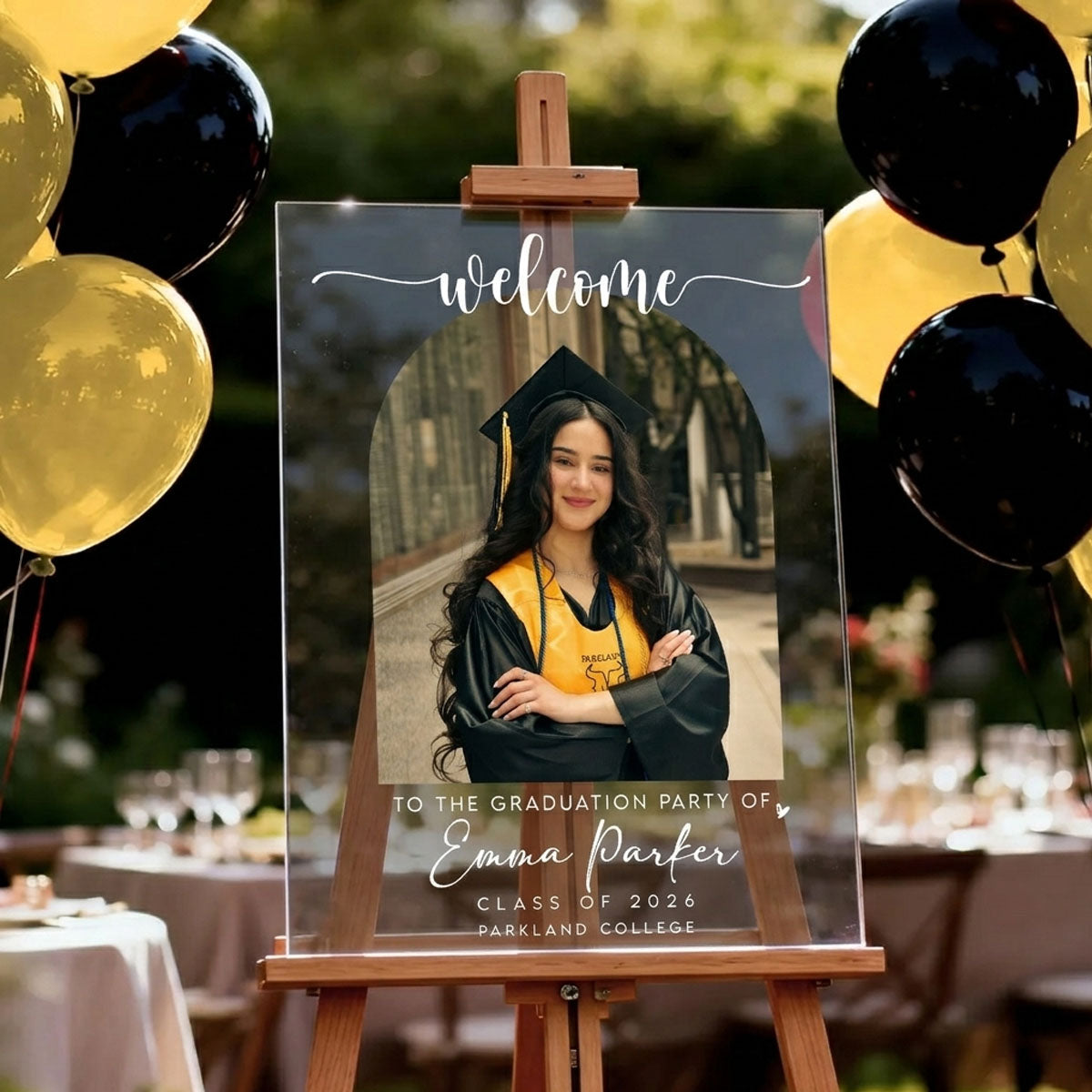 Graduation Party Welcome Sign , Photo Graduation Welcome Poster, Modern Minimalist Graduation Welcome,Graduation Gift