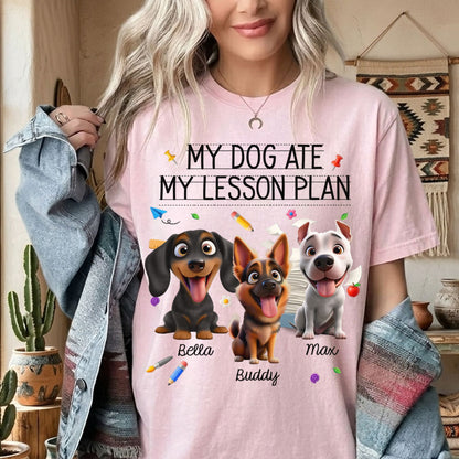 My Dogs Ate My Lesson Plan - Personalized Back-to-School T-Shirt For Teachers, Dog Lovers banner4_cb01ede6-3e79-4db3-9b29-e17d7ea647fc.jpg
