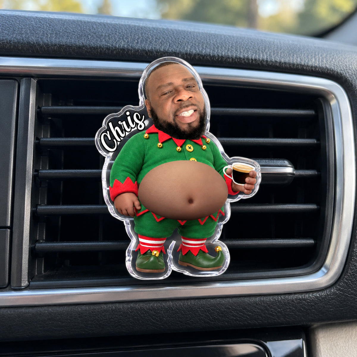 Funny Belly Heroes - Personalized Squishy Acrylic Car Vent Clip